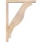 Ekena Millwork Funston Block Smooth Bracket w/ Offset Brace, Douglas Fir, 3 1/2"W x 20"D x 28"H BKT0402X20X28FST05SDF - alternate 4
